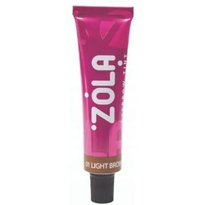 Zola 01 Light Brown wenkbrauwverf, 15 ml