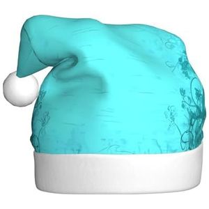 MYGANN Teal Blue Unisex Kerst Hoed Voor Thema Party Kerst Nieuwjaar Decoratie Kostuum Accessoire