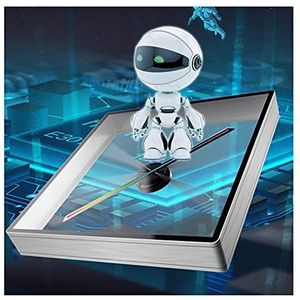 3D Hologram Projectors LED Scrollling Sign Ondersteuning Video/Afbeelding Shell Holografisch HD Reclame licht met 8 GB Kaart(Gold shell)