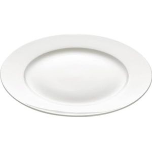Maxwell & Williams Cashmere Teller, White Cashmere Round, Speiseteller, Essteller, Kuchenteller, Geschirr, Porzellan, Weiß, 25.5 cm, BC1880