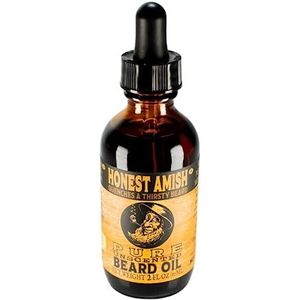 Honest Amish - Pure Baardolie - Geurloos - 60ml - Natuurlijke Ingrediënten