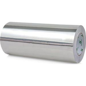 BOMEI PACK Aluminium plakband, 300 mm x 50 m, zelfklevend aluminium plakband, waterdicht en hittebestendig tape voor het verzegelen, repareren en isoleren