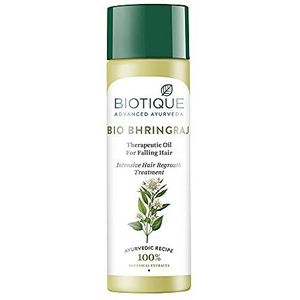 Biotique Bio Bhringraj therapeutische olie voor vallen haar - 120ml (Pack van 2)