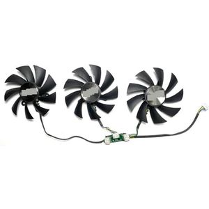 Voor ZOTAC voor GeForce GTX1080ti, vervangende ventilator voor grafische kaart GA92S2U(Set of three fans)