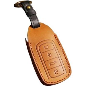 Autosleutel beschermhoes Auto Gewijd Lederen Sleutel Case Voor Chery Voor EXEED Voor RX Voor Suv 2023-Houder Shell Afstandsbediening Sleutelhanger Accessoires Sleutel Shell(C)