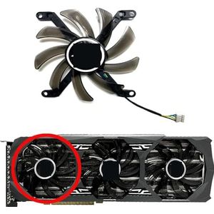 Voor YESTON voor GeForce RTX2080 2080ti grafische kaart vervangende ventilator T129215DU(Left fan)