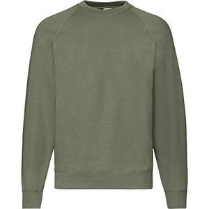 Fruit Of The Loom Sweatshirt voor heren, Groen (Classic Olive), XL