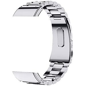 Roestvrijstalen armband Compatibel met Redmi Horloge 2 Lite Vervanging Metalen band Compatibel met Redmi Horloge 2 Lite Watch Bands Correa Compatibel met Xiaomi (Color : Silver, Size : For Redmi Wat