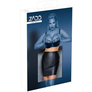 ZADO Lederen mini rok XS Zwart