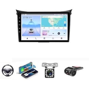 Android 13 2 DIN Autoradio Stereo 9 inch Screen voor Hyundai I30 2012-2016 GPS Navigatiesysteem FM AM RDS DAB+ Radio Carplay Android Auto Qualcomm BT 5.0 Dolby DTS(NF-4 8Core 4+64G)