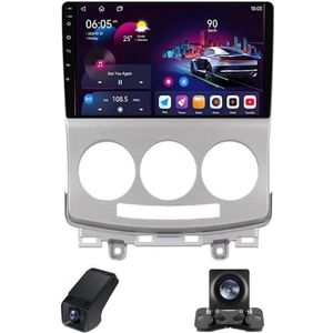 Android 13 Auto Radio geldt voor Mazda 5 2 CR 2005-2010 met Bluetooth Navi 9 inch Touchscreen Auto Radio met FM/RDS 4GLTE 5GWiFi/AM Stuurwielbediening Achteruitrijcamera(NF-7)