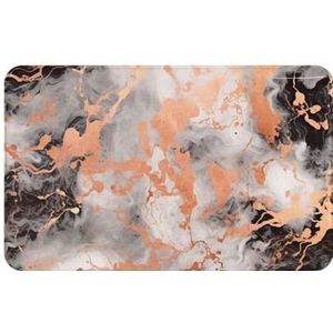 GeRRiT Marmeren Textuur Koper Splatter gedrukt Tapijt Wasbare Antislip Vloermat Indoor Outdoor Tapijt