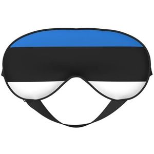 sttung Vlag van Estland Print Travel - Friendly Sleep Soft Eye Mask: compacte, lichtgewicht, verstelbare riem