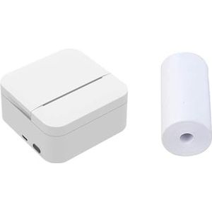 Draagbare inkjetprinter Draagbare Mini Thermische Printer 203dpi 57mm Afdrukken Stickers Draadloze Bluetooth Inktloze Pocket Notes Lijst Printer for Thuis voor codedatumlabel(Set A)