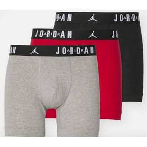 Nike - Flight - Boxershorts - Rood/Zwart - Katoen - 3-Pak