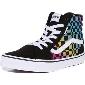 Vans Filmore Hi Sneakers voor meisjes, Trippy Checkerboard Multi Black, 29 EU