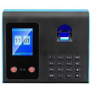 Inklokken in Machine, Vingerafdrukaanwezigheidsmachine 3in1 Vingerafdrukscanners Gezichtsherkenning Wachtwoordaanwezigheidssysteem for het inchecken van werknemers Kantoorponsklok