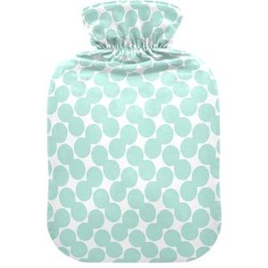 LI ZHI XIN PVC warmwaterkruik met fluwelen deksel 1L 2L kleine medium polka dot