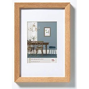 walther design fotolijst licht eiken 40 x 50 cm met passe-partout, Fiorito houten lijst EF050E