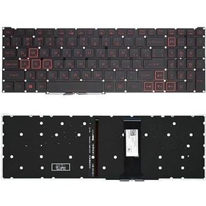 Achtergrondverlichting van Russisch laptoptoetsenbord voor Acer Nitro 5 AN515-54 43 44 AN517-51 52 54 51 N18C3 N18C4(RU Red Word Backlit)