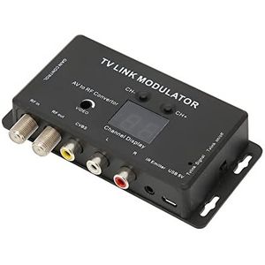 AV naar RF Converter, Mini Ondersteuning PAL NTSC Multifunctionele TV Link Modulator voor Thuis voor Set Top Boxes