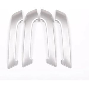 4 Stuks Auto Accessoires Abs Interieur Deurklink Trim Voor Toyota Voor Land Cruiser Voor Prado FJ150 150 2010-2018(Zilver)
