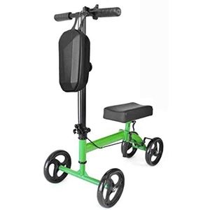 Knie Scooter, Voetbreuk Walker, Opvouwbare Hoogte Lift Walker Assisted, Walker met Vergrendeling Systeem, Kruk Alternatief (Green B)