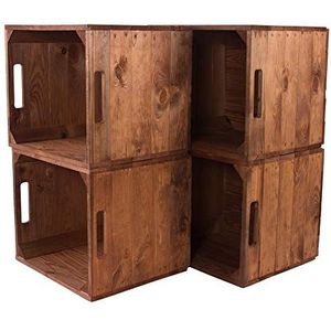 8 houten kisten gebruikt voor Kallax rekken 33cm x 37,5cm x 32,5cm IKEA kast rustiek voor IKEA inzetkist wijnkisten als keukenrek wandrek badkamerrek fruitkisten gebruikt