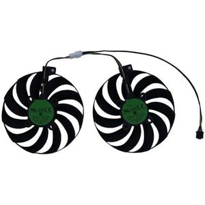 2 stuks T129215SU, 4-pins koelventilator, voor ASUS RX 5600XT 5700 5700XT voor DUAL voor EVO OC, videokaartkoeling PLD10010S12HH