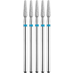 DHRCONPA 5-delige set diamantnagelboortjes, freesjes for manicure, roterende reinigingsaccessoires