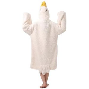 AZIDWERYQ Deken Hoodie, Leuke Zachte Warme Plsuh Duck Deken, Gezellige Pyjama Voor Kinderen Volwassenen, Extra Grote Draagbare Hoodie