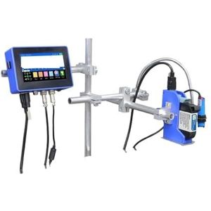 130PLUS Industriële online inkjetprinter 12,7/25,4 mm spuitmond met kunststof behuizing QR-barcode batchnummer logo datumprinter Lichtgewicht en handig(12.7mm without ink)