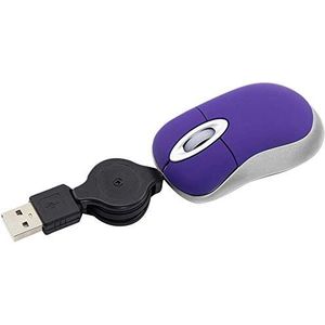 Frefgikty Mini USB Bedrade Muis Intrekbare Kleine Muis 1600 DPI Optische Compact Muizen voor 98 2000 XP Vista Versie