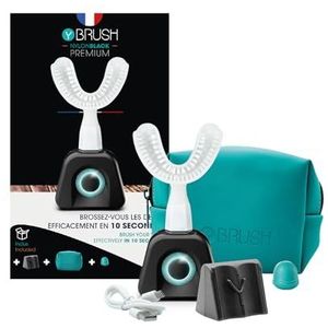 Y-Brush - Elektrische tandenborstel – Y-borstel – 3 maanden batterijduur – NylonBlack Premium Pack