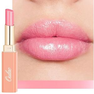 Oulac Roze voedende lippenstift, voedt en zacht, hydraterende textuur, lippenverzorging, getinte lippenbalsem, hydrateert en vult droge lippen, veganistisch 26 bubbelgum