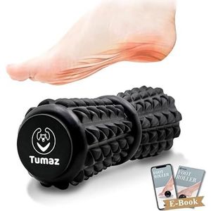 Tumaz Voetroller [verbeterde versie met bredere bult] Ergonomisch ontworpen massagerol voor plantaire fasciitis voor het verlichten van plantaire fasciitis, voetboogpijn, myofasciaal pijnsyndroom