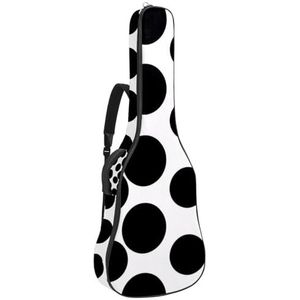 Universele Akoestische Gitaar Tas met Accessoire Compartiment, Waterdichte Gigbag, Zwart Circulaire, Meerkleurig, 42.9x16.9x4.7 in, Gitaar Tas