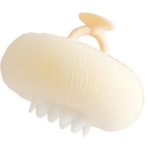 Badsponzen for volwassenen, badspons, mesh poef badspons, schuim Loofah spons (Size : Beige)
