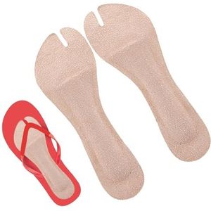 Inlegzolen voor sandalen, teenslippers, voorvoetkussen, hechtende gevoerde teenbeschermers, zachte voorvoetkussens voor teenslippers