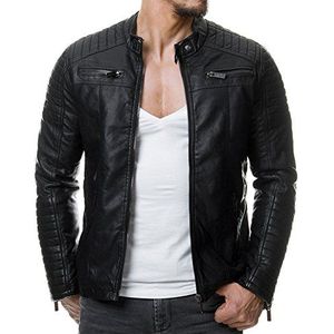 Redbridge Herenjas, overgangsjas, bikerjack, vrijetijdsjas, gewatteerd, Zwart - kunstleer, 3XL