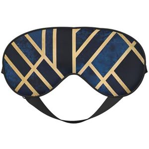 Abstracte Geometrische Print Functionaliteit Gezellig Oogmasker Verstelbare Riem Nap Nacht Reizen Camping Yoga Relax
