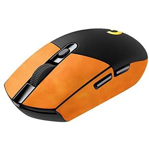 Muis, antislip griptape, geschikt voor Logitech G304, ultradun, comfortabel, zweetbestendig, superlicht, draadloze gamingmuishuid, gemakkelijk aan te brengen, zelfklevend ontwerp (oranje)