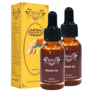 Massageolie, Essentiële Gemberolie, Gemberolie voor Lymfedrainage, Gember Massageoliën, Essentiële Gemberolie voor Bad, Aromatherapie, Massage