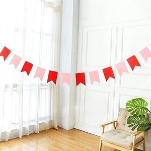 Feestdecoraties 1 set veelkleurig mooi karton vlaggen banner voor babyborrel verjaardagsfeestje woondecoratie kinderkamer wimpel slinger (kleur: zilver)