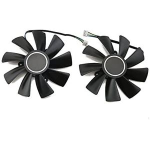 YALLS 100MM 4PIN Koelventilator GAA8S2U 0.46A 12V RX590 GPU FAN Compatibel for RX580 RX 590 GME 8G Grafische kaart Fan Vervanging (Color : 2 FAN)