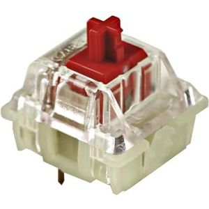 VGHJTYS V2 Pre-Lubed Mx-schakelaar 3-pins Mechanische toetsenbordsnelheid zilver stil rood blauw roze schakelaars (kleur: rood 3 pin)