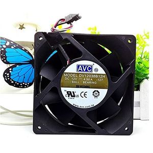 Original AVC DV12038B12H 12038 12cm 12V 4.5A 3-wire super booster fan