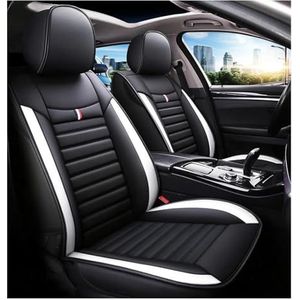 Stoelhoezen Auto Seat Cover Voor Audi Voor Avant B5 B6 B7 B8 B9 A1 A2 A3 A4 Voor Sportback A5 A6 A6l A7 A8 Auto Accessoires Seat Protectors Autostoelhoezensets (Color : Black White)