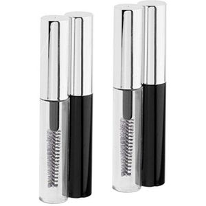 4 Stuks 4 ml Plastic Lege Mascara Wimper Fles Vloeibare Buis Trechters Set