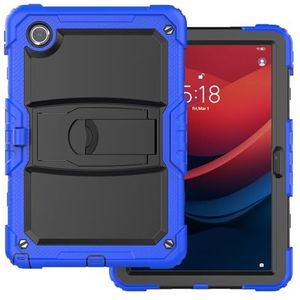 Tablet PC-hoes Kinderhoes compatibel met Lenovo Tab M11 TB-330FU/Lenovo Xiaoxin Pad 2024 TB-331FC, drie-in-één onbreekbare schaal, valbestendig, stofdicht, schokbestendig W-beugel+schouderriem Bescher